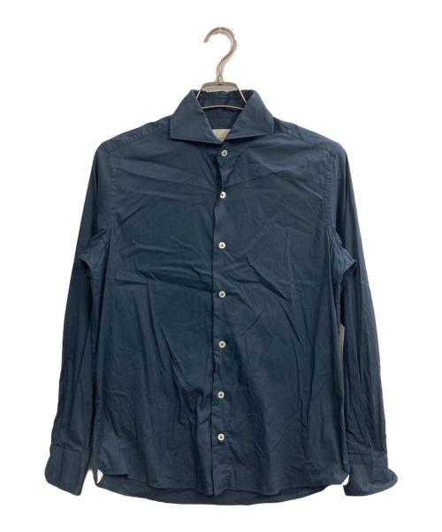 giannetto（ジャンネット）giannetto (ジャンネット) カッタウェイ シャツ ネイビー サイズ:39の古着・服飾アイテム