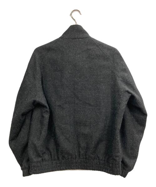 ATON（エイトン）ATON (エイトン) ALPACA HOUND TOOTH HARRINGTON JACKET グレー サイズ:46(04)の古着・服飾アイテム