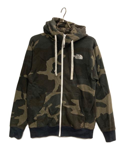 THE NORTH FACE（ザ ノース フェイス）THE NORTH FACE (ザ ノース フェイス) Novelty Rearview FullZip Hoodie オリーブ サイズ:Mの古着・服飾アイテム