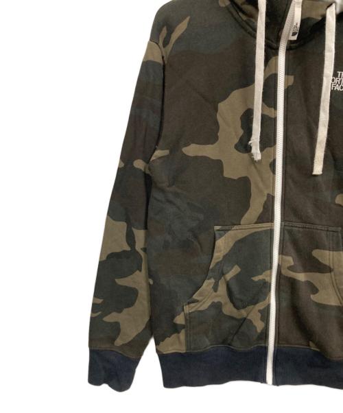 THE NORTH FACE（ザ ノース フェイス）THE NORTH FACE (ザ ノース フェイス) Novelty Rearview FullZip Hoodie オリーブ サイズ:Mの古着・服飾アイテム