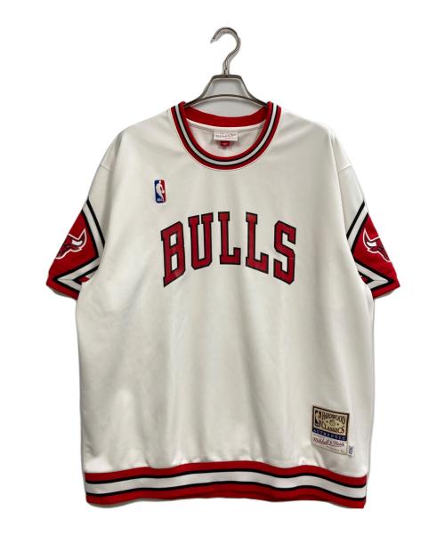 MITCHELL & NESS（ミッチェルアンドネス）MITCHELL & NESS (ミッチェルアンドネス) 1987-88/BULLSゲームシャツ ホワイト サイズ:52(2XL)の古着・服飾アイテム
