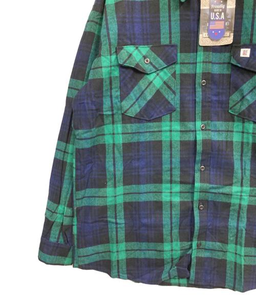 BIG BILL（ビッグ ビル）BIG BILL (ビッグ ビル) ネルシャツ ネイビー×グリーン サイズ:XL 未使用品の古着・服飾アイテム