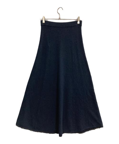 MUSE de Deuxieme Classe（ミューズ ドゥーズィエム クラス）MUSE de Deuxieme Classe (ミューズ ドゥーズィエム クラス) Ringrin Flare スカート ネイビー サイズ:36 未使用品の古着・服飾アイテム