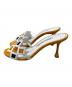 Manolo Blahnik (マノロ ブラニク) ヒールサンダル ホワイト サイズ:36：25000円