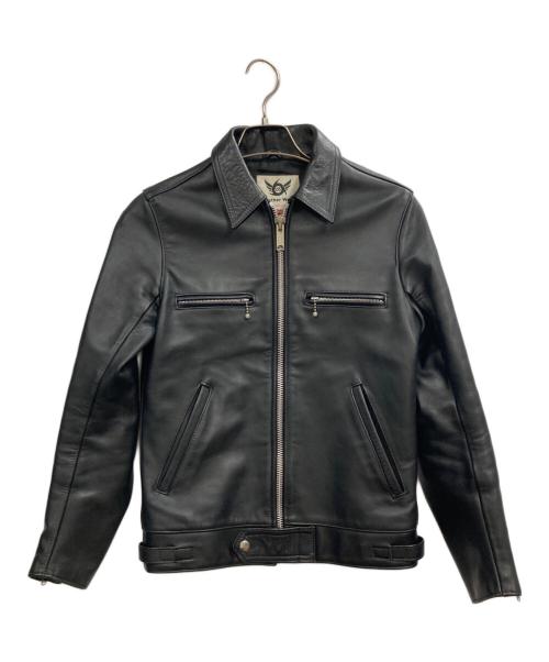 666（666）666 (666) シングルライダースジャケット ブラック サイズ:34の古着・服飾アイテム