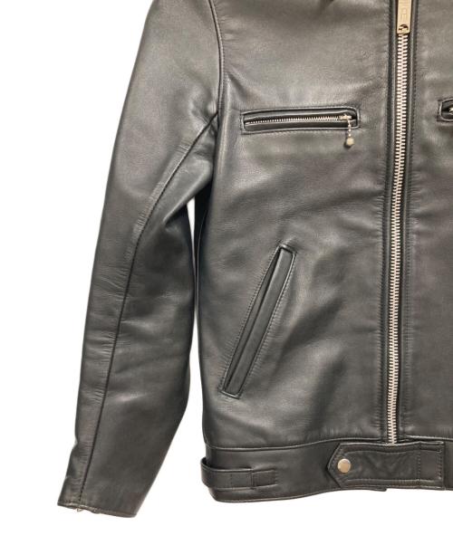 666（666）666 (666) シングルライダースジャケット ブラック サイズ:34の古着・服飾アイテム
