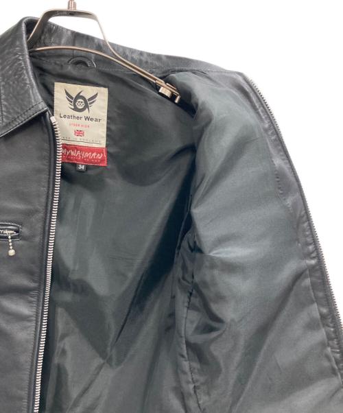 666（666）666 (666) シングルライダースジャケット ブラック サイズ:34の古着・服飾アイテム