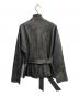 MaxMara (マックスマーラ) 5Bレザースタンドカラージャケット ブラック サイズ:40：8000円