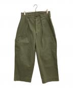A.PRESSEアプレッセ）の古着「24SS USAF Hemmed Bottoms」｜オリーブ