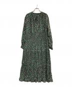 SUM1 STYLEスミスタイル）の古着「花柄半袖ワンピース」｜ブラック