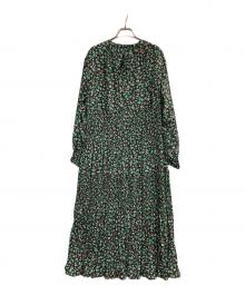 SUM1 STYLE（スミスタイル）の古着「花柄半袖ワンピース」｜ブラック