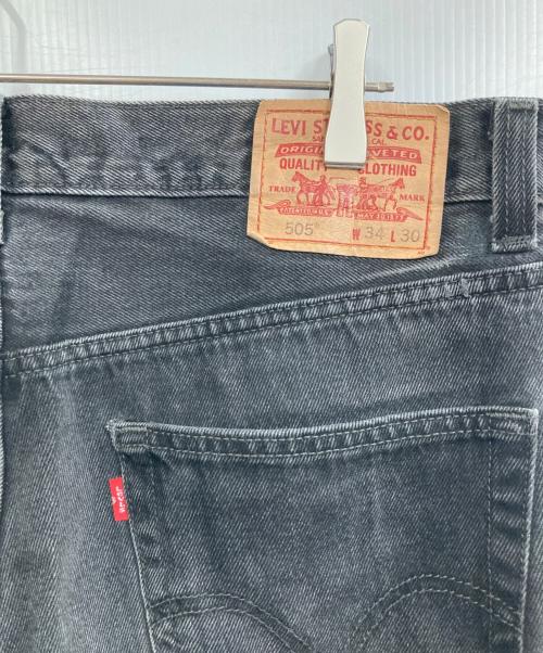 LEVI'S（リーバイス）LEVI'S (リーバイス) 505 BLACK DENIM ブラック サイズ:W34L30の古着・服飾アイテム