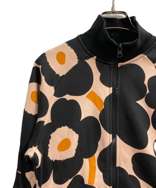 adidas（アディダス）adidas (アディダス) marimekko (マリメッコ) WMARIMEKKOトラックトップ ベージュ×ブラック サイズ:Mの古着・服飾アイテム