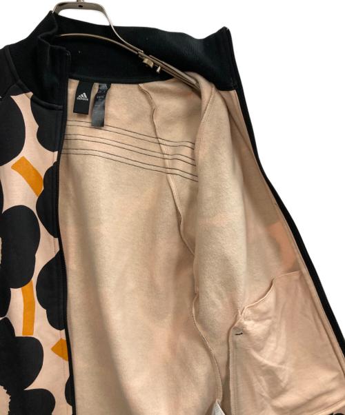 adidas（アディダス）adidas (アディダス) marimekko (マリメッコ) WMARIMEKKOトラックトップ ベージュ×ブラック サイズ:Mの古着・服飾アイテム