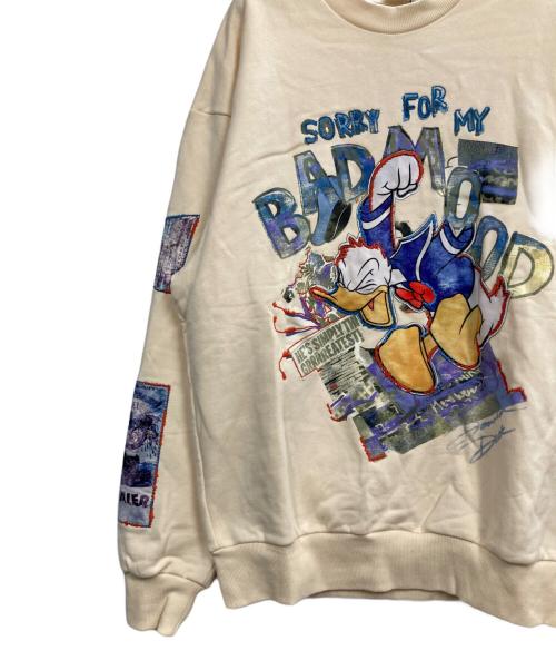 Desigual（デシグアル）Desigual (デシグアル) Disney (ディズニー) プリントスウェット アイボリー サイズ:S 未使用品の古着・服飾アイテム