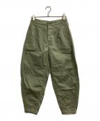 POLO RALPH LAURENポロ・ラルフローレン）の古着「Cotton Herringbone Cropped Pant」｜オリーブ