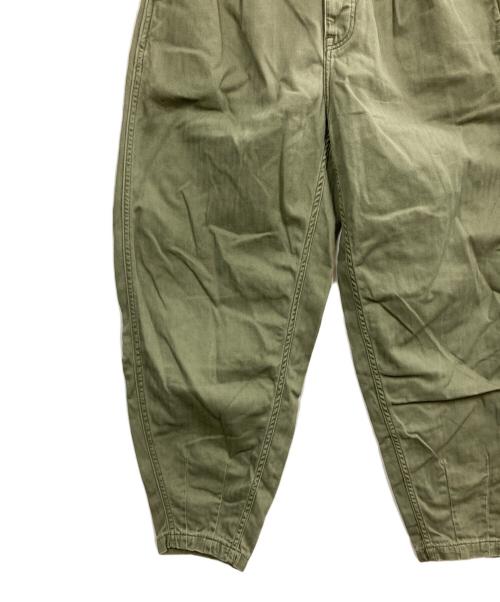 POLO RALPH LAUREN（ポロ・ラルフローレン）POLO RALPH LAUREN (ポロ・ラルフローレン) Cotton Herringbone Cropped Pant オリーブ サイズ:2の古着・服飾アイテム