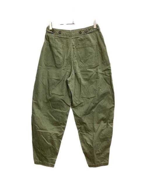 POLO RALPH LAUREN（ポロ・ラルフローレン）POLO RALPH LAUREN (ポロ・ラルフローレン) Cotton Herringbone Cropped Pant オリーブ サイズ:2の古着・服飾アイテム