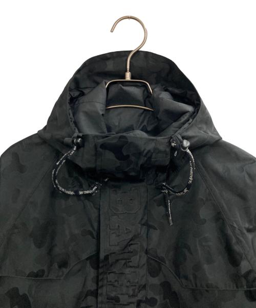 A BATHING APE（アベイシングエイプ）A BATHING APE (アベイシングエイプ) ゴアテックスサルカモマウンテンパーカー ブラック サイズ:SHORTの古着・服飾アイテム