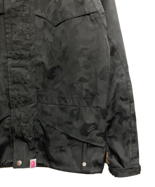 A BATHING APE（アベイシングエイプ）A BATHING APE (アベイシングエイプ) ゴアテックスサルカモマウンテンパーカー ブラック サイズ:SHORTの古着・服飾アイテム