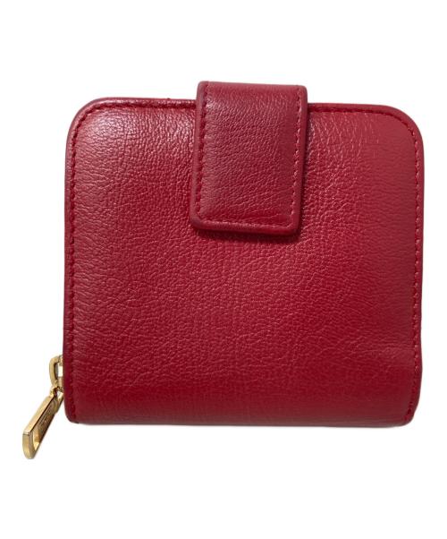 Yves Saint Laurent（イヴサンローラン）Yves Saint Laurent (イヴサンローラン) 2つ折り財布 レッドの古着・服飾アイテム