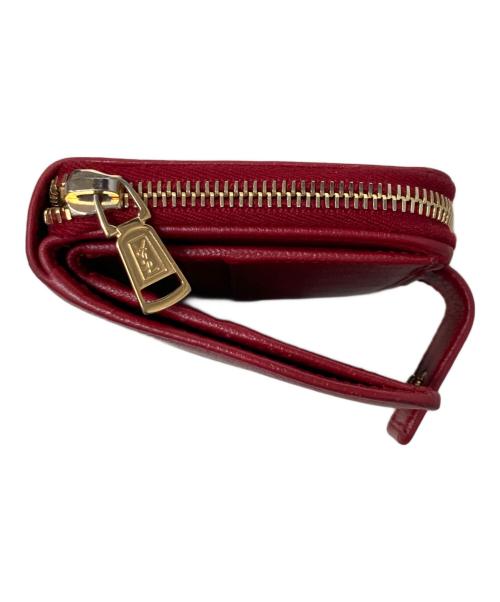 Yves Saint Laurent（イヴサンローラン）Yves Saint Laurent (イヴサンローラン) 2つ折り財布 レッドの古着・服飾アイテム