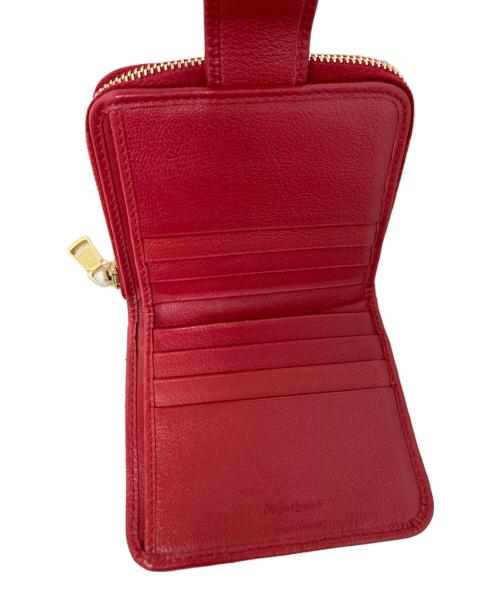 Yves Saint Laurent（イヴサンローラン）Yves Saint Laurent (イヴサンローラン) 2つ折り財布 レッドの古着・服飾アイテム
