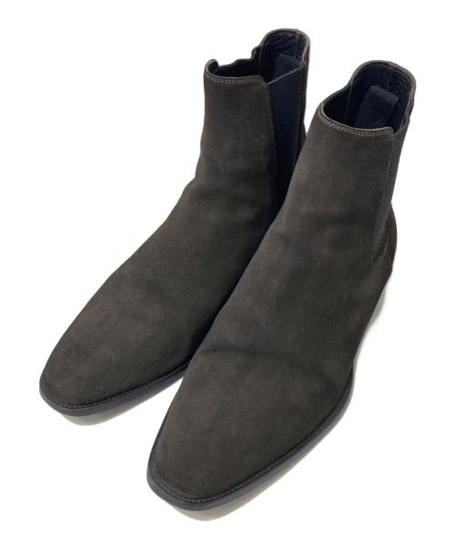 Saint Laurent Paris（サンローランパリ）Saint Laurent Paris (サンローランパリ) ヌバックサイドゴアブーツ ブラウン サイズ:40の古着・服飾アイテム