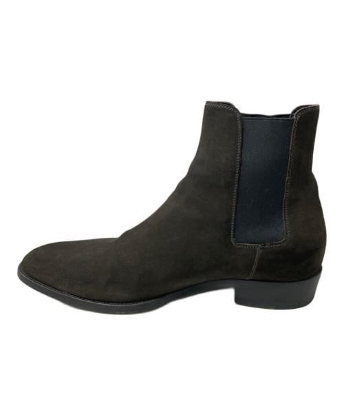 Saint Laurent Paris（サンローランパリ）Saint Laurent Paris (サンローランパリ) ヌバックサイドゴアブーツ ブラウン サイズ:40の古着・服飾アイテム