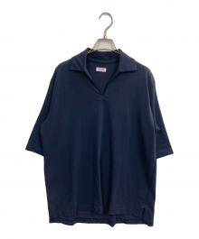 MAATEE&SONS（マーティーアンドサンズ）の古着「S/S SKIPPER "COTTON CRAPE"(SSスキッパーコットンクレープ)」｜ネイビー