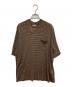 MAATEE&SONS（マーティーアンドサンズ）の古着「SILK POCKET TEE(シルクポケットティー)」｜ネイビー×イエロー
