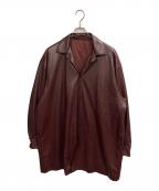Ameri×N.HOOLYWOODアメリ×エヌ ハリウッド）の古着「FAKE LEATHER SHIRT JACKET(フェイクレザーシャツジャケット)」｜レッド
