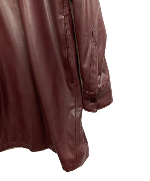 Ameri（アメリ）Ameri (アメリ) N.HOOLYWOOD (エヌ ハリウッド) FAKE LEATHER SHIRT JACKET(フェイクレザーシャツジャケット) レッド サイズ:SIZE Sの古着・服飾アイテム
