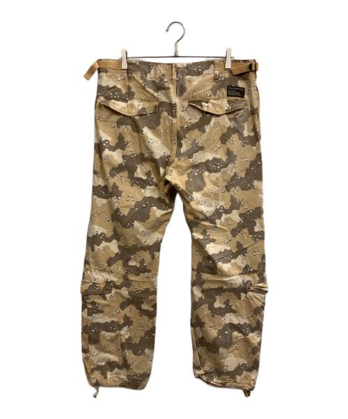 stussy（ステューシー）stussy (ステューシー) チョコチップカモカーゴパンツ ベージュ サイズ:W34の古着・服飾アイテム