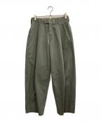 MAATEE&SONSマーティーアンドサンズ）の古着「MILITARY SLACKS」｜カーキ