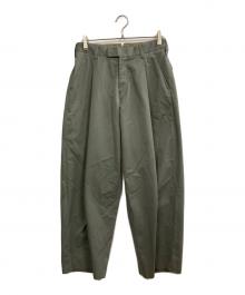 MAATEE&SONS（マーティーアンドサンズ）の古着「MILITARY SLACKS」｜カーキ