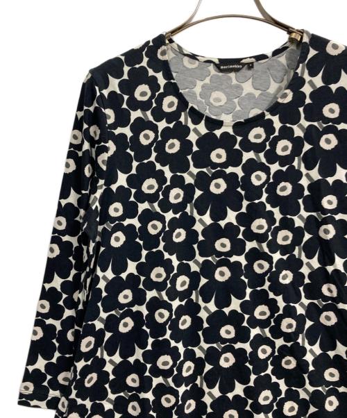 marimekko（マリメッコ）marimekko (マリメッコ) ミニウニッコ Mini Unikko ワンピース ブラック サイズ:Sの古着・服飾アイテム