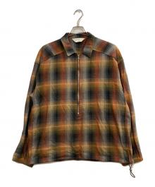 ANCELLM（アンセルム）の古着「R/C CHECK PULL OVER SHIRT」｜ブラウン
