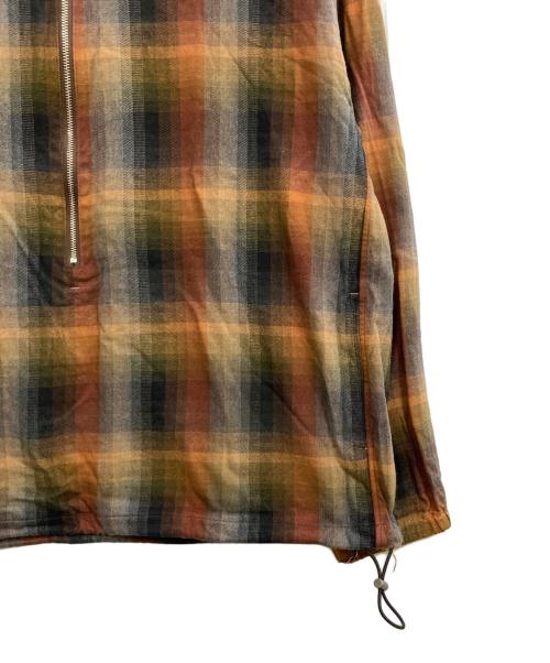 ANCELLM（アンセルム）ANCELLM (アンセルム) R/C CHECK PULL OVER SHIRT ブラウン サイズ:3の古着・服飾アイテム