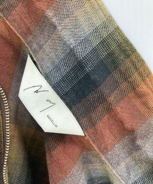 ANCELLM（アンセルム）ANCELLM (アンセルム) R/C CHECK PULL OVER SHIRT ブラウン サイズ:3の古着・服飾アイテム