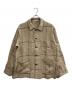 ANCELLM（アンセルム）の古着「DRAWING CHECK LINEN COVERALL」｜ベージュ