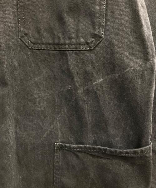 yokosakamoto（ヨウコサカモト）YOKOSAKAMOTO (ヨウコサカモト) DENIM COVERALL ブラック サイズ:Mの古着・服飾アイテム