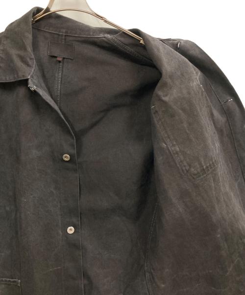 yokosakamoto（ヨウコサカモト）YOKOSAKAMOTO (ヨウコサカモト) DENIM COVERALL ブラック サイズ:Mの古着・服飾アイテム