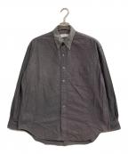 Graphpaperグラフペーパー）の古着「Oxford L/S B.D. Box Shirt」｜グレー