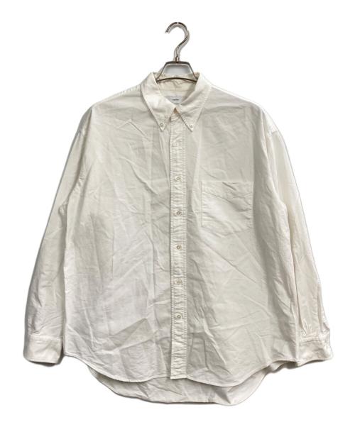 Graphpaper（グラフペーパー）Graphpaper (グラフペーパー) Oxford L/S B.D Box Shirt ホワイト サイズ:Mの古着・服飾アイテム