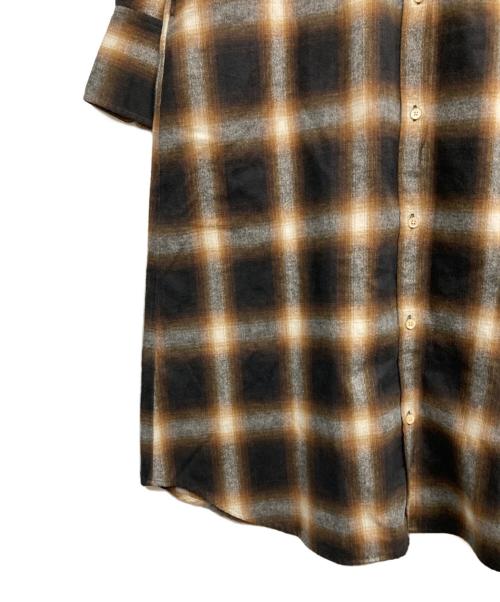 THE SHINZONE（ザ シンゾーン）THE SHINZONE (ザ シンゾーン) CHECK SHIRT DRESS ブラウン サイズ:36の古着・服飾アイテム