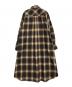 THE SHINZONE (ザ シンゾーン) CHECK SHIRT DRESS ブラウン サイズ:36：10000円