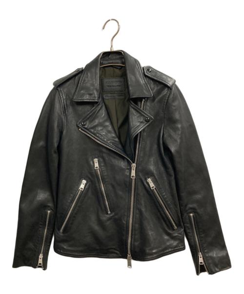ALL SAINTS（オールセインツ）ALL SAINTS (オールセインツ) ダブルライダースジャケット ブラック サイズ:6/2 160/80Aの古着・服飾アイテム