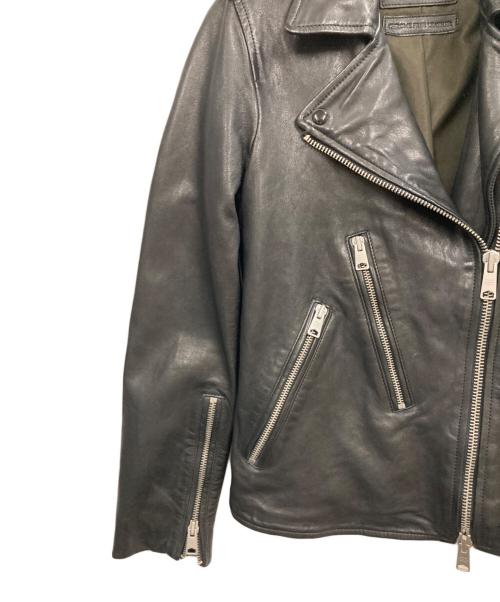 ALL SAINTS（オールセインツ）ALL SAINTS (オールセインツ) ダブルライダースジャケット ブラック サイズ:6/2 160/80Aの古着・服飾アイテム
