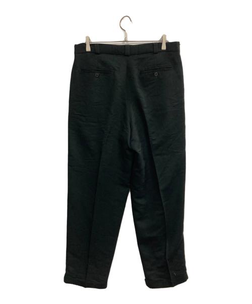 PERRY ELLIS（ペリーエリス）PERRY ELLIS (ペリーエリス) レーヨンポリ2タックパンツ ブラック サイズ:34の古着・服飾アイテム